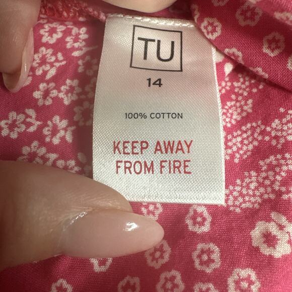 Distsy Floral Halter Crop Top M Pink White Boho Y2K Grunge Hippie Festival - Picture 6 of 7